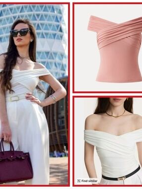 NWT OGL CRISS CROSS OFF SHOULDER BRA TOP